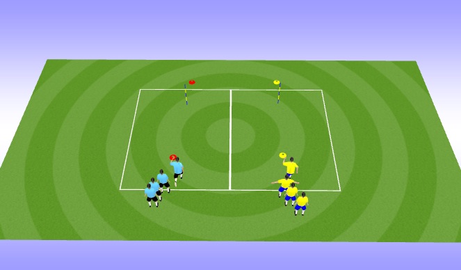 Football/Soccer Session Plan Drill (Colour): relay