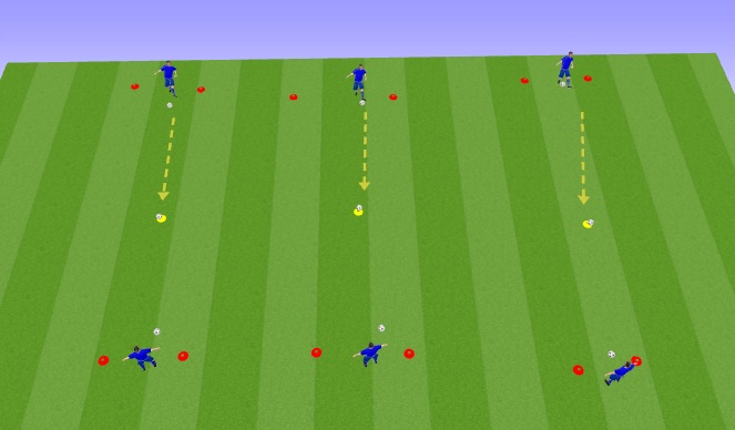 Football/Soccer Session Plan Drill (Colour): Crack the Egg