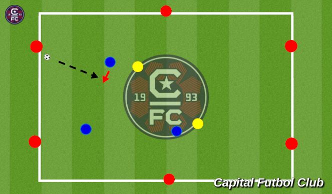 Football/Soccer Session Plan Drill (Colour): Screen 3