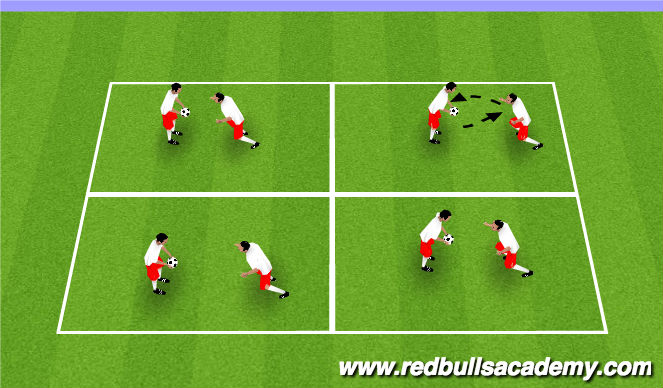 Football/Soccer Session Plan Drill (Colour): warm up