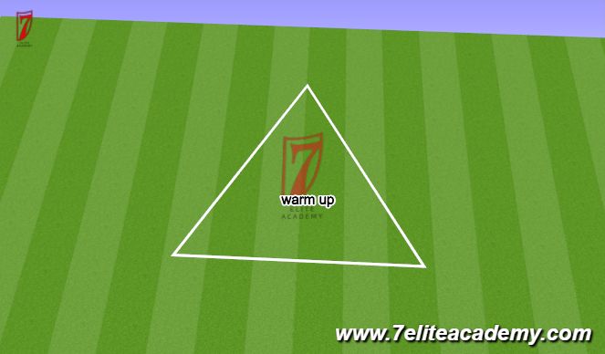 Football/Soccer Session Plan Drill (Colour): Warm up