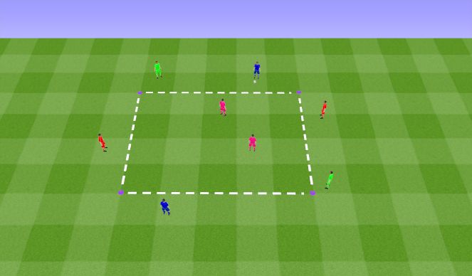 Football/Soccer Session Plan Drill (Colour): SSG
