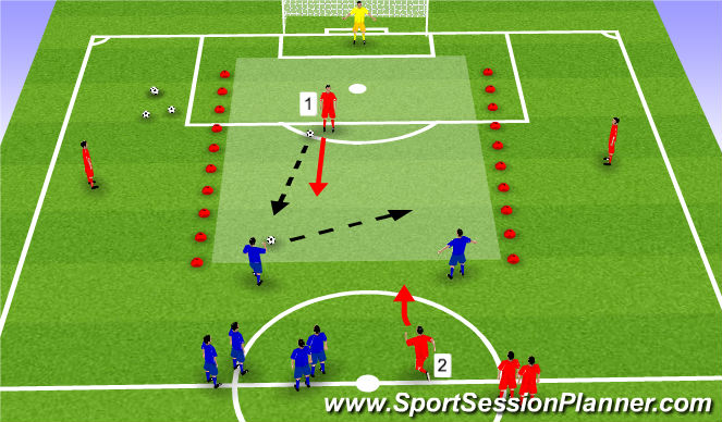 Football/Soccer Session Plan Drill (Colour): Screen 2