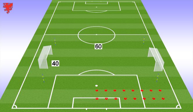 Football/Soccer Session Plan Drill (Colour): Organisation 