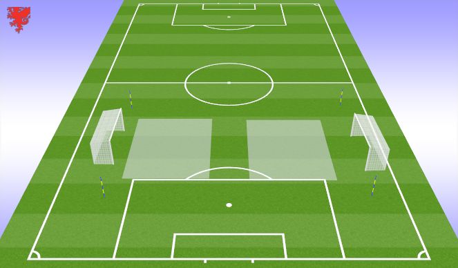 Football/Soccer Session Plan Drill (Colour): SSG