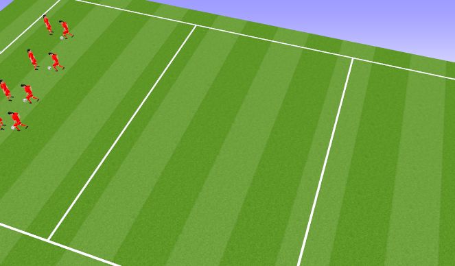 Football/Soccer Session Plan Drill (Colour): Juggling