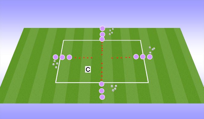 Football/Soccer Session Plan Drill (Colour): Warm-Up