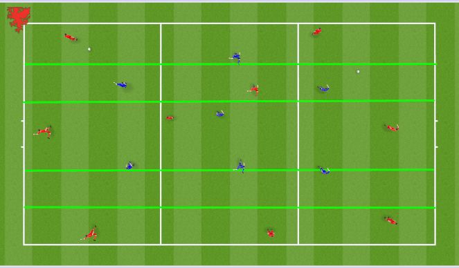 Football/Soccer Session Plan Drill (Colour): Overview