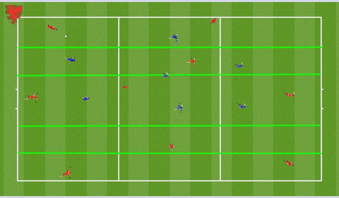 Football/Soccer Session Plan Drill (Colour): Block 1