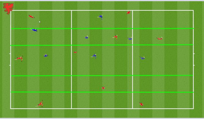 Football/Soccer Session Plan Drill (Colour): Block 2