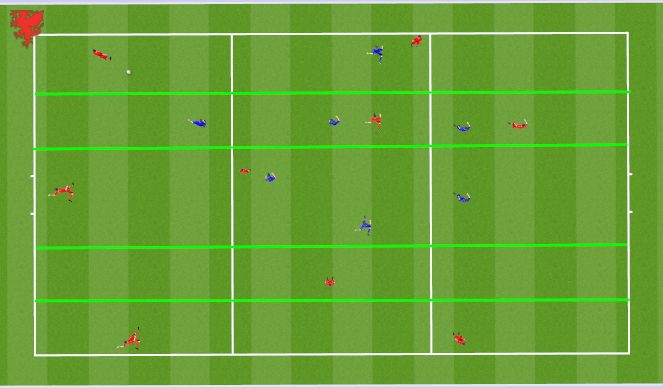 Football/Soccer Session Plan Drill (Colour): Block 3