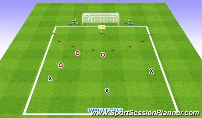 Football/Soccer Session Plan Drill (Colour): Technical Practice