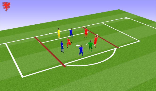 Football/Soccer Session Plan Drill (Colour): Warm up