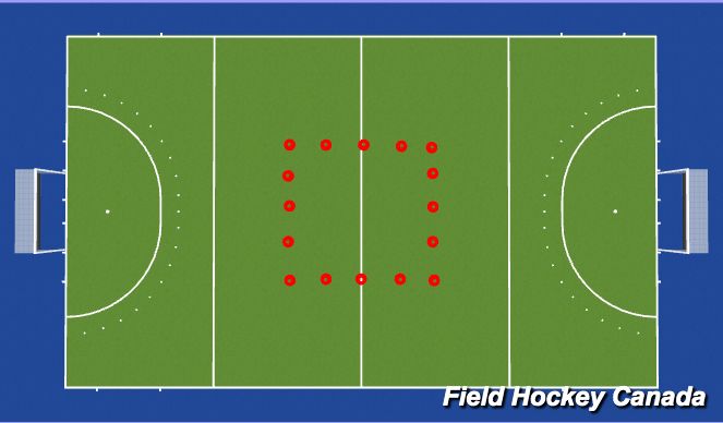 Hockey Session Plan Drill (Colour): Game Situation