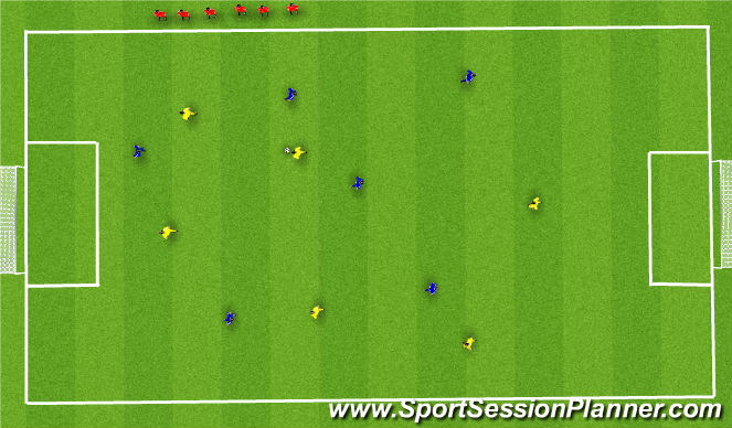 Football/Soccer Session Plan Drill (Colour): Final Game