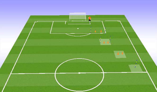 Football/Soccer Session Plan Drill (Colour): Practice 1