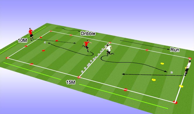 Football/Soccer Session Plan Drill (Colour): Fun Game