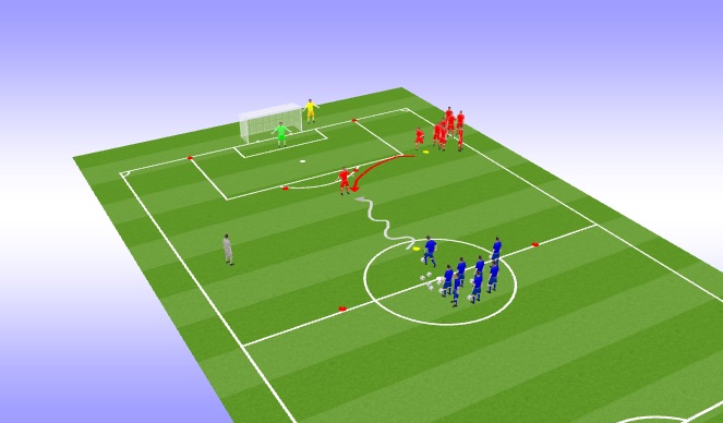 Football/Soccer Session Plan Drill (Colour): main 1(part 1)