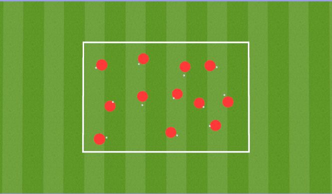Football/Soccer Session Plan Drill (Colour): Ball Mastery