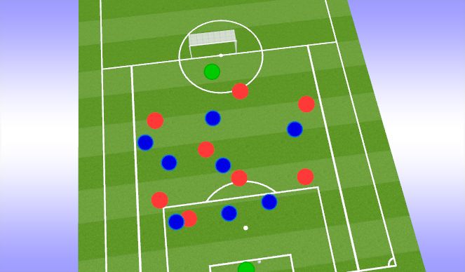 Football/Soccer Session Plan Drill (Colour): Game 9 v 9
