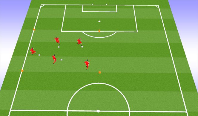 Football/Soccer Session Plan Drill (Colour): Activity 1