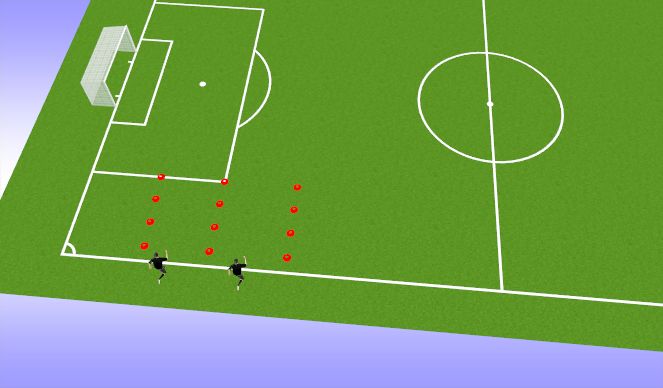Football/Soccer Session Plan Drill (Colour): Lines
