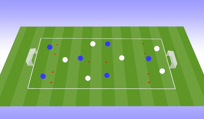 Football/Soccer Session Plan Drill (Colour): P&R SSG
