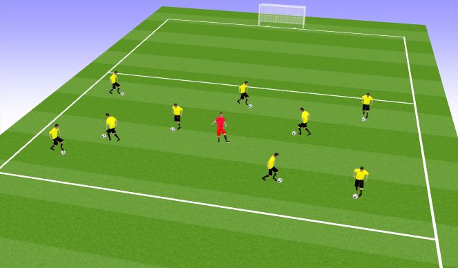 Fútbol Ejercicio del Plan de Sesiones (Color): Pinnie Tag
