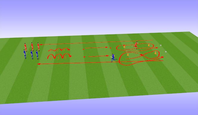 Football/Soccer Session Plan Drill (Colour): U7/U9 Crazy Race