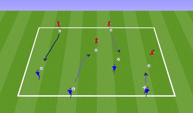 Football/Soccer Session Plan Drill (Colour): Marbles