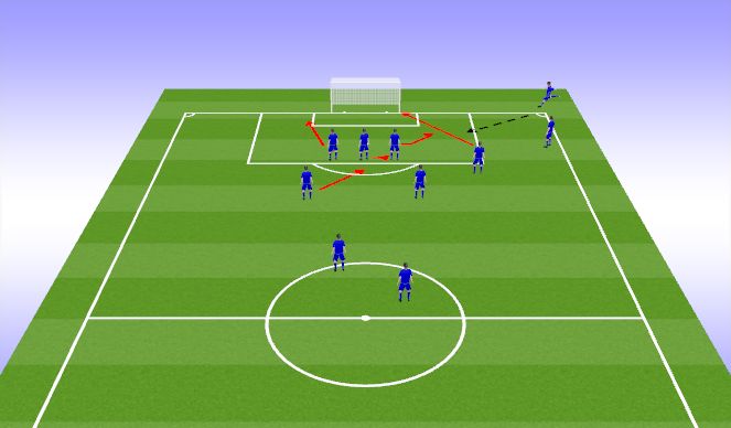 Football/Soccer Session Plan Drill (Colour): LIT