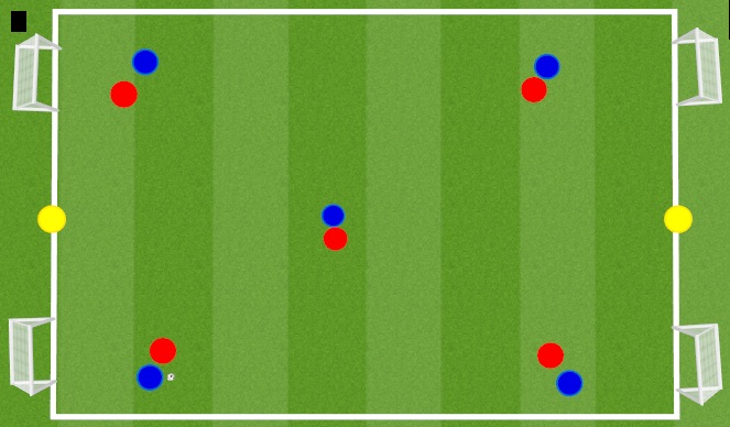 Football/Soccer Session Plan Drill (Colour): Skill Game