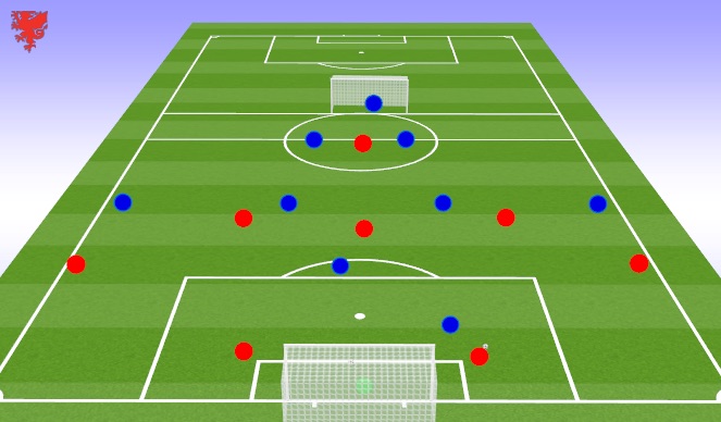 Football/Soccer Session Plan Drill (Colour): Block 1