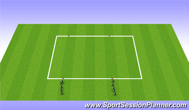Football/Soccer Session Plan Drill (Colour): Dynamic Stretching