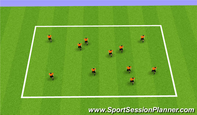 Football/Soccer Session Plan Drill (Colour): Cuts Turns