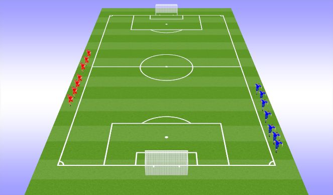 Football/Soccer Session Plan Drill (Colour): Fitness- AM