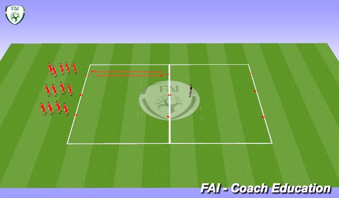 Football/Soccer Session Plan Drill (Colour): Warm Up