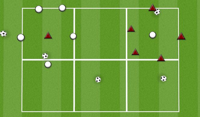 Football/Soccer Session Plan Drill (Colour): 5V1