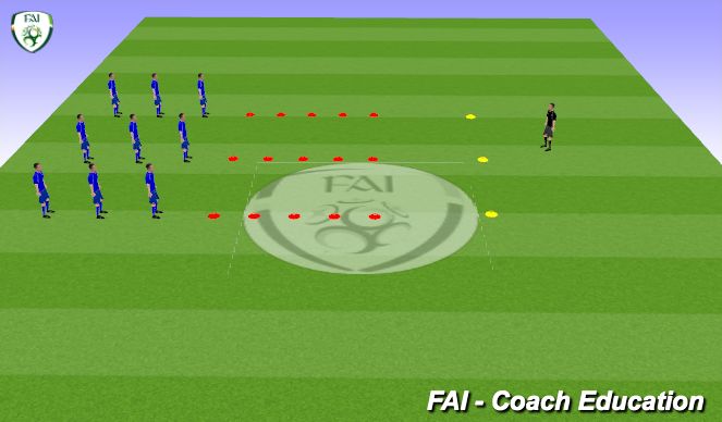 Fútbol Ejercicio del Plan de Sesiones (Color): Agility/Cone Work