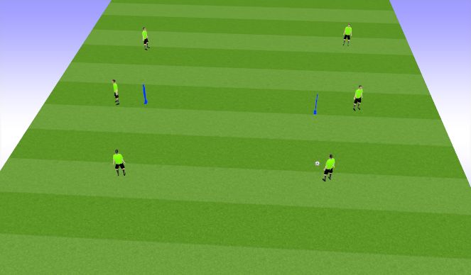 Football/Soccer Session Plan Drill (Colour): Combo 3