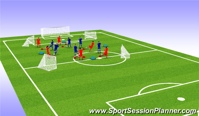 Football/Soccer Session Plan Drill (Colour): Screen 1