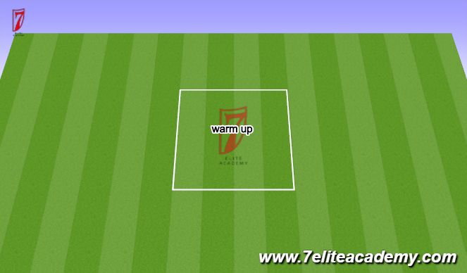 Football/Soccer Session Plan Drill (Colour): Warm up