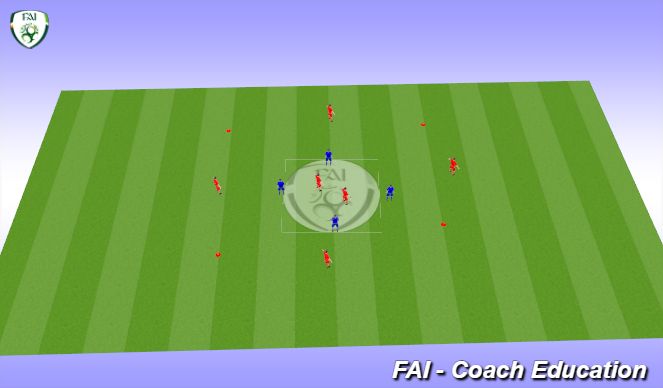 Football/Soccer Session Plan Drill (Colour): Warm Up