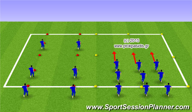 Football/Soccer Session Plan Drill (Colour): ΠΡΟΘΕΡΜΑΝΣΗ