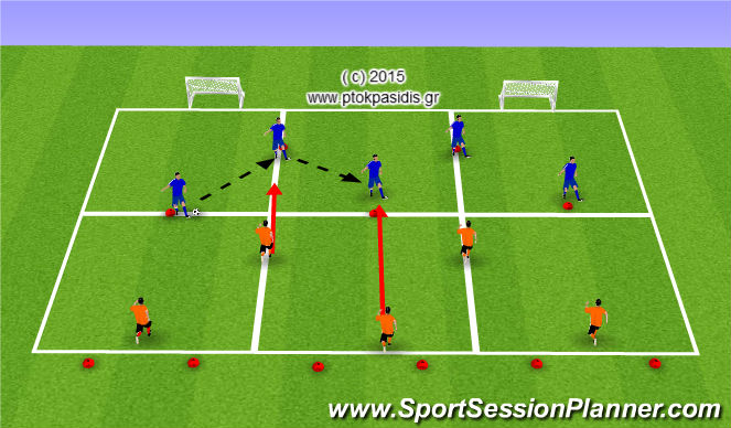 Football/Soccer Session Plan Drill (Colour): ΥΨΗΛΗ ΠΙΕΣΗ
