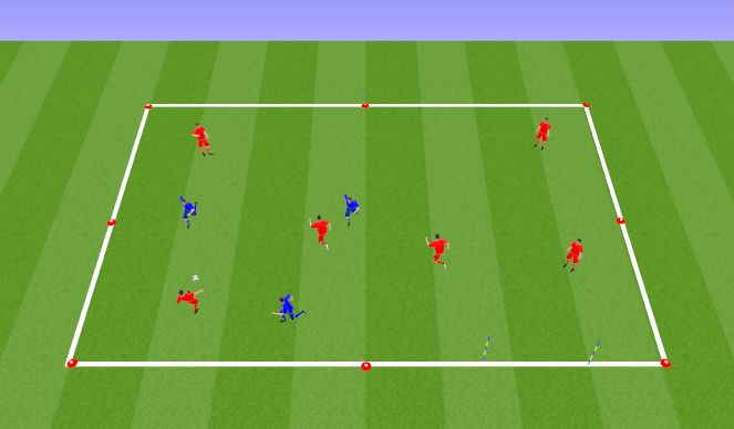 Football/Soccer Session Plan Drill (Colour): Chaos -  Gerson