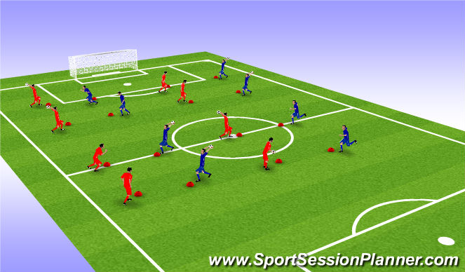 Football/Soccer Session Plan Drill (Colour): Screen 1