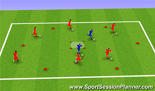 Football/Soccer Session Plan Drill (Colour): Everybody Out