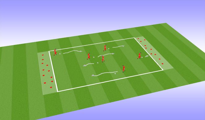 Football/Soccer Session Plan Drill (Colour): trick or treat