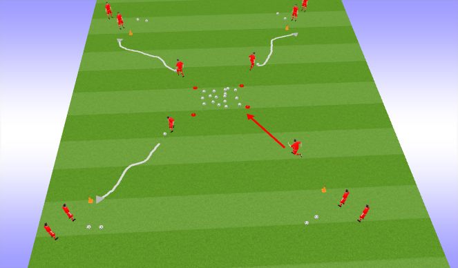 Football/Soccer Session Plan Drill (Colour): squirrles and Nuts